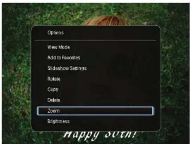 PHILIPS SPF4608 - Zoom et recadrage d'une photo - 1