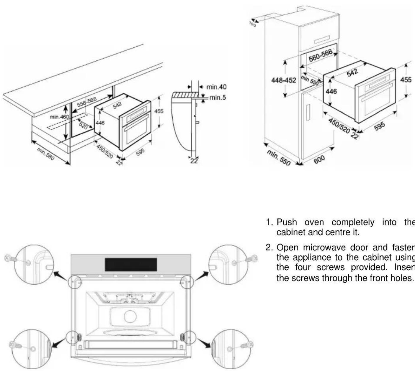 AEG MCC3880EM - Specifications - 1