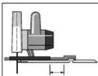 BOSCH GKS 190 Professional - Разрязване с водеща шина (вижте фигури F-G) - 2