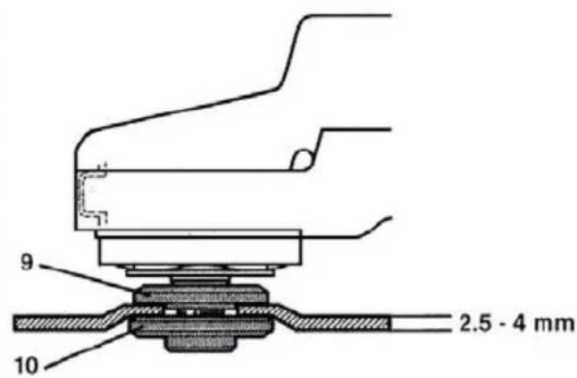 9 10 2.5 - 4 mm