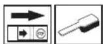 Technical line drawing of a mechanical assembly with internal components (no text or symbols)