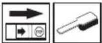 Technical line drawing of a mechanical assembly showing internal components and a separate housing (no text or symbols)