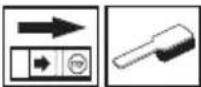 Technical line drawing of a mechanical assembly showing internal components and a separate housing (no text or labels)