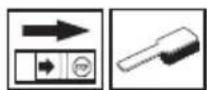 Technical line drawing of a mechanical assembly with internal components and a separate housing (no text or symbols)