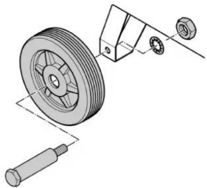 METABO BasicAir 250 - Montar as rodas - 1