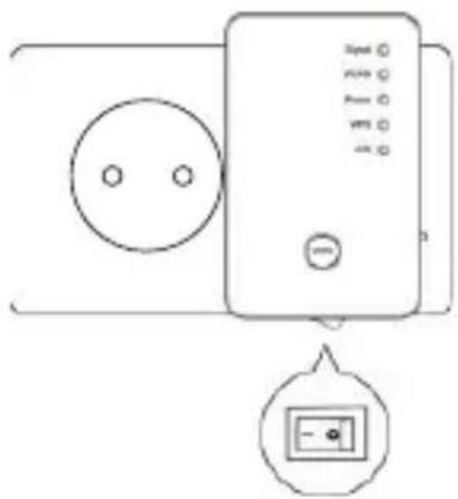 Simple line drawing of a portable electronic device with two circular buttons and a control panel (no text or symbols)
