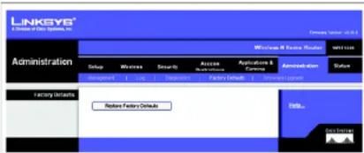 LINKSYS WRT150N - Factory Defaults (Fabrieksinstellingen) - 1