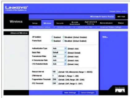 LINKSYS® A Division of the Systems, Inc. Wireless Windows 8.0 Service Provider: W11520 Setup Win Name Security Access Resources Applications & Starting Administration Status Advanced Wireless AP System Busized Busized (Virtual Disabled) Frame Bus3 Busized Busized (Virtual Disabled) Authentication Ty…