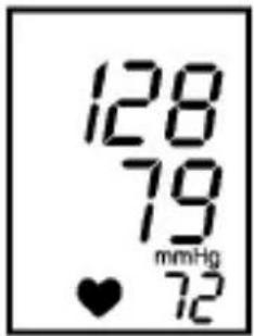 128 79 mmHg ♥ 72