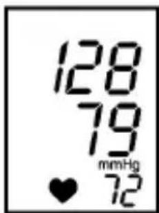 128 79 mmHg ♥ 72