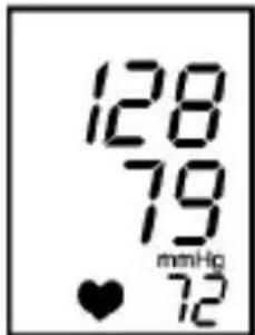 128 79 mmHg ♥ 72
