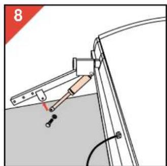 Diagram of a mechanical lever system with pivot and pivot points (no text or symbols)