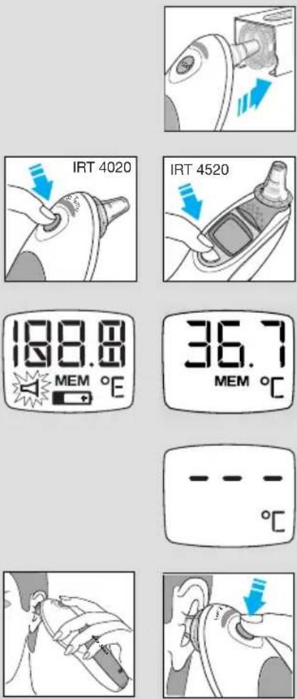 BRAUN Thermoscan IRT 4520 - Braun ThermoScan Ateşölçerin kullanımı - 1