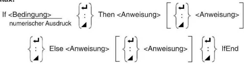 If numerischer Ausdruck {←} Then [ {←}