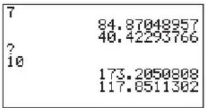 7 84.87048957 40.42293766 ? 10 173.2050808 117.8511302