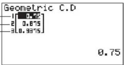 CASIO CFX-9850GC - • Geometrische Summendichte - 2