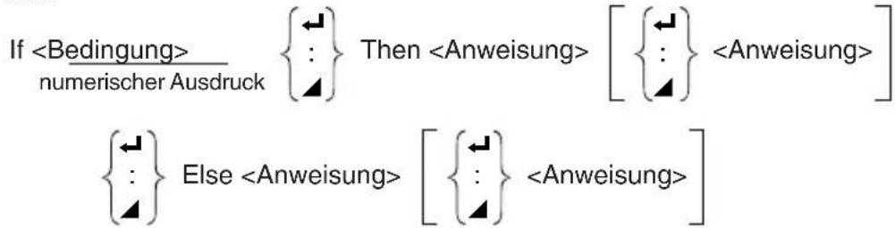 If numerischer Ausdruck {←} Then [ {←}