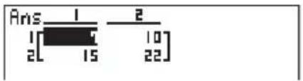 Ans 1 2 1[ ] 10 2[ 15 22]