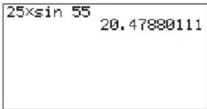 25×sin 55 20.47880111