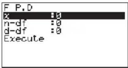 F P.D x :0 n-df :0 d-df :0 Execute