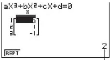 aX^3+bX^2+cX+d=0 1 2 3 -1 REPT 2
