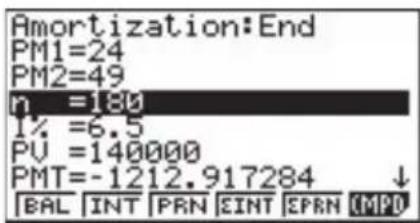 CASIO CFX-9850GC - - Umwandlung zwischen nominalem Zinssatz und effektivem Zinssatz - 5