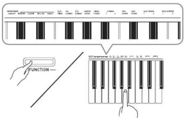 CASIO Celviano AP-250 - Pour sélectionner une sonorité - 2