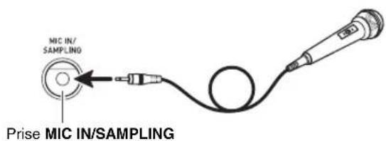 CASIO CTK-4200 - Raccordement d'un microphone (WK-220 et WK-225) - 1