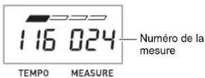 116 024 TEMPO MEASURE Numéro de la mesure