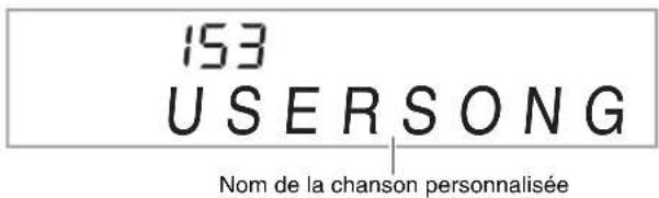 153 USERSONG Nom de la chanson personnalisée