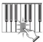CASIO LK-125 - \* Fixation du pupitre - 12