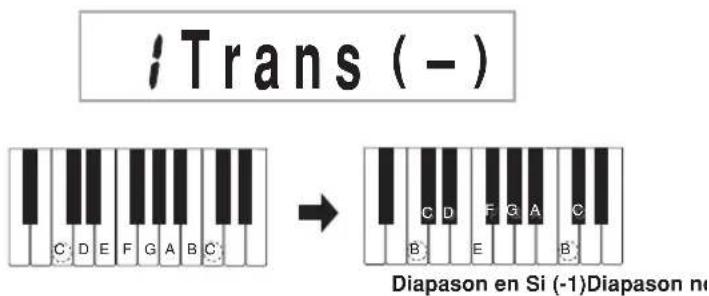 ;Trans (-) Diapason en Si (-1)Diapason m