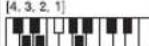 CASIO LK-125 - Carte des accords doigtés (FINGERED) - 14
