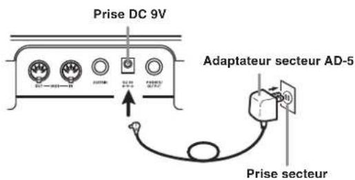 Prise DC 9V Adaptateur secteur AD-5 Prise secteur