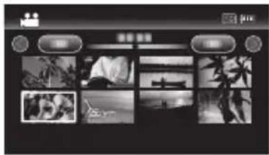 JVC Everio GZ-E105BEU - Riproduzione/eliminazione di file sulla presente unità - 2
