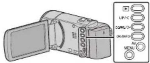 JVC Everio GZ-E100 - Changer les paramètres du menu - 1