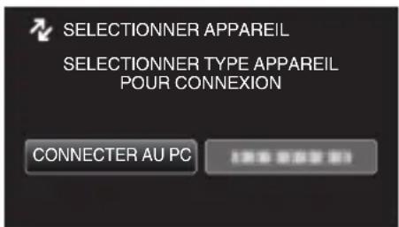 SELECTIONNER APPAREIL SELECTIONNER TYPE APPAREIL POUR CONNEXION CONNECTER AU PC