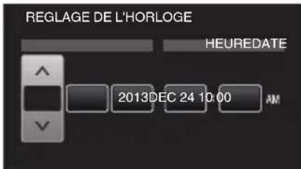 REGLAGE DE L'HORLOGE HEUREDATE 2013DEC 24 10:00 AM