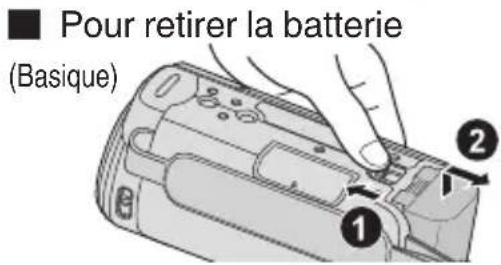 Pour retirer la batterie (Basique)