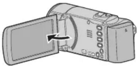 JVC Everio GZ-EX200WE - Відкрийте РК-екран. - 1