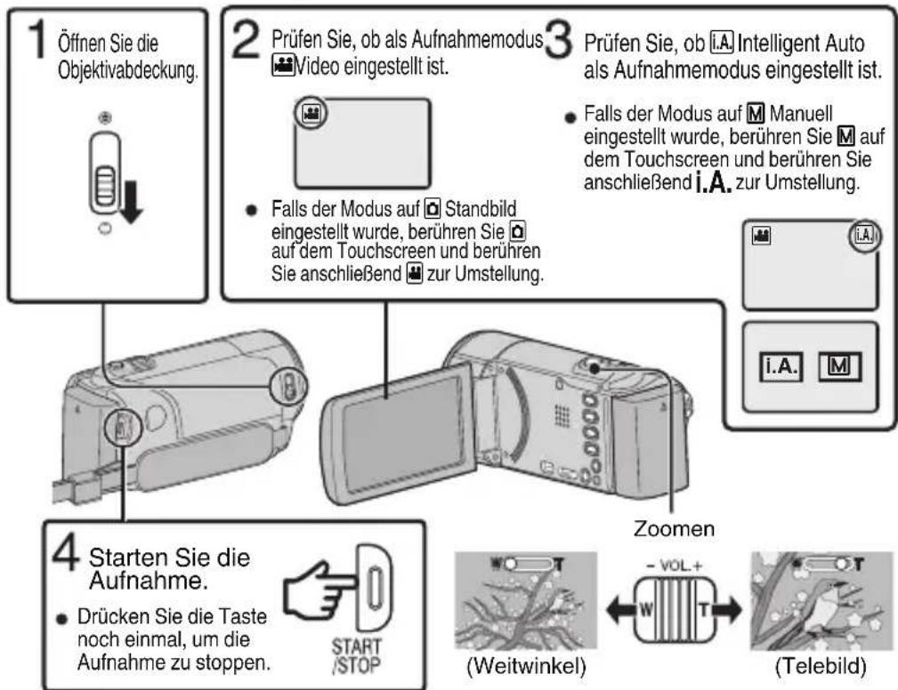 JVC Everio GZ-EX200WE - ■ Ändern der Einstellung - 1