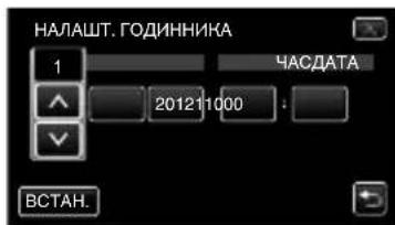 НАЛАШТ. ГОДИННИКА 1 ЧАСДАТА 201211000 ВСТАН.