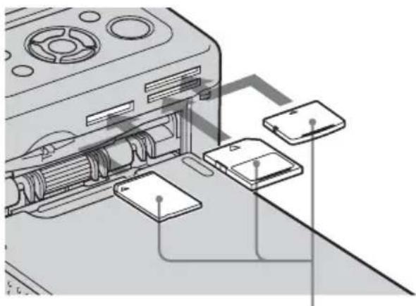 SONY DPP-FP77 - Insertion d'une carte mémoire - 1