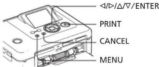 △/▽/△/▽/ENTER PRINT CANCEL MENU
