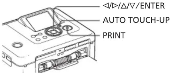 ◄/►/Δ/▽/ENTER AUTO TOUCH-UP PRINT