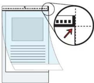 FUJITSU fi-6140Z - Insérez le document plié dans le Transparent. - 2