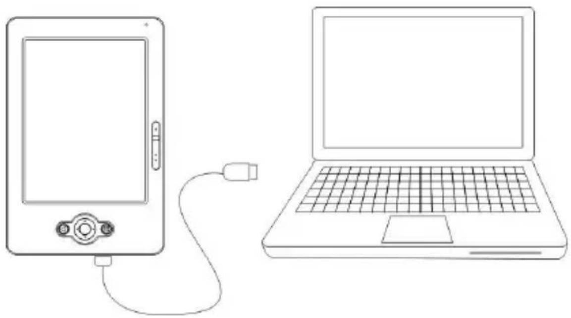 Icarus Sense G2 E651SR - To charge the battery with the USB cable: - 1