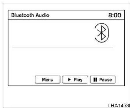Bluetooth Audio 8:00 Menu ▶ Play II Pause LHA14580