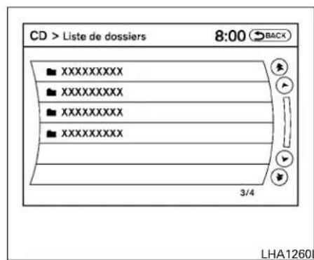 CD > Liste de dossiers 8:00 BACK XXXXXXXXXX XXXXXXXXXX XXXXXXXXXX XXXXXXXXXX 3/4 LHA12600