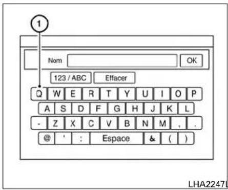 1 Nom OK 123 / ABC Effacer Q W E R T Y U I O P A S D F G H J K L - Z X C V B N M . . @ ' : Espace & ( ) LHA2247L